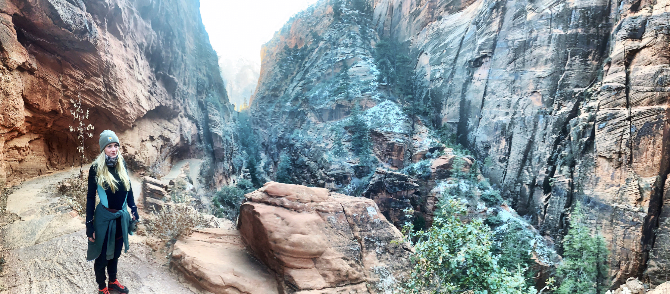 ANOTHER HIKING ADVENTURE ON MY WAY TO RENO IN UTAH AT THE Zion NATIONAL PARK,